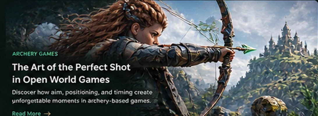 Fantasy archer preparing a precision shot
